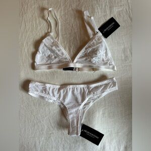 Helen Kukovski Snowflake Bralette and Panty Set
